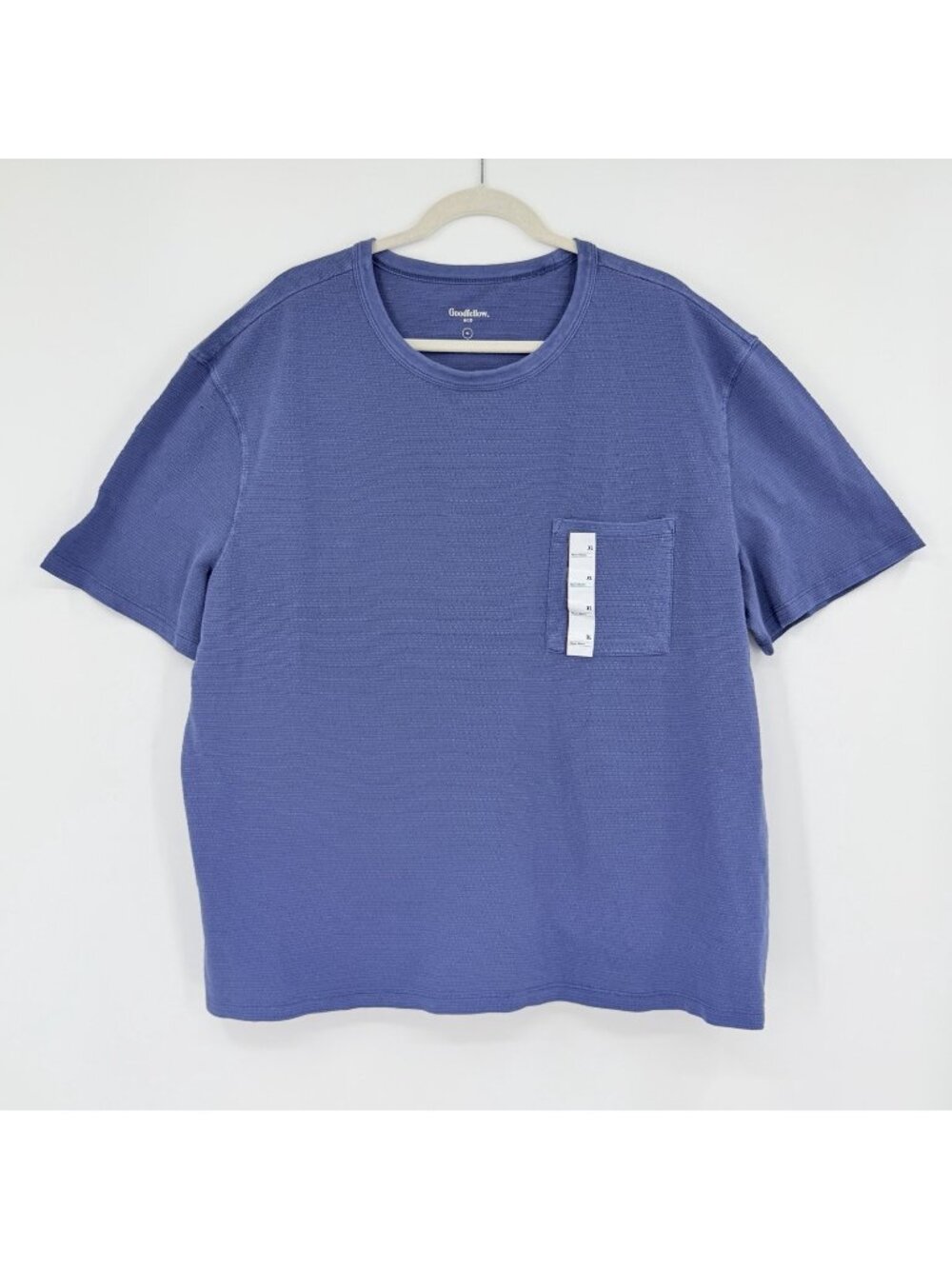 Goodfellow & Co. Men's Size XL Vintage Short Sleeve Pocket T-Shirt Blue